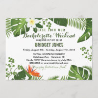 Invitación a horario de fin de semana de Bachelore