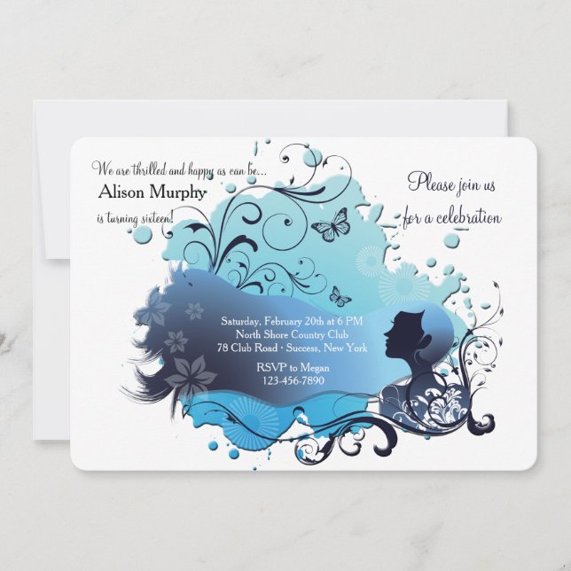 Invitación a Horizonte Azul (Anverso)