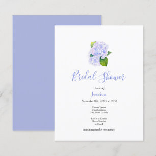 Invitación a Hydrangeas de acuarela