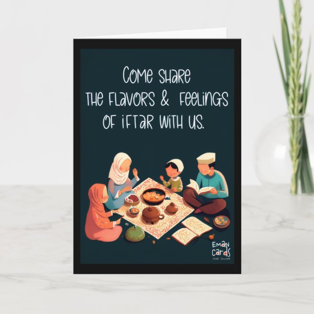 Invitación a Iftaar - Comida Familiar (Anverso)