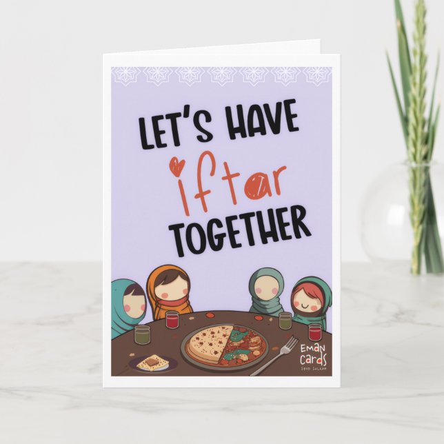 Invitación a Iftar - Amigos (Anverso)