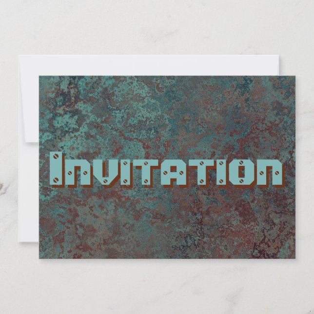 Invitación a imprimir "Cobre" de Corrosión (Anverso)