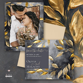 Invitación a infiltración de impato de hoja de oro