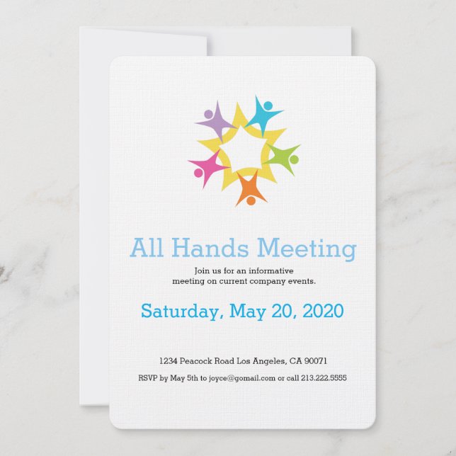 Invitación a iniciar el trabajo en equipo (Anverso)