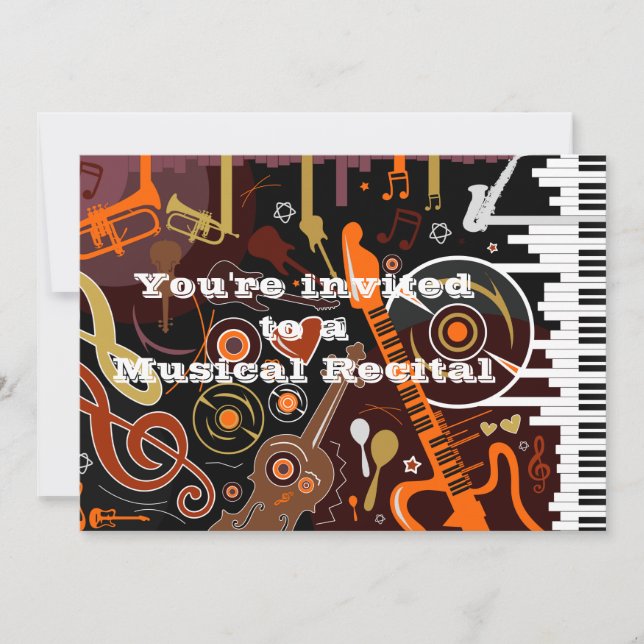 Invitación a instrumentos musicales (Anverso)