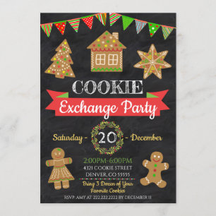 Invitación a Intercambio de cookies de Navidades