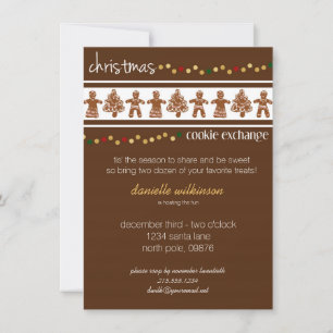 Invitación a Intercambio de cookies de Navidades