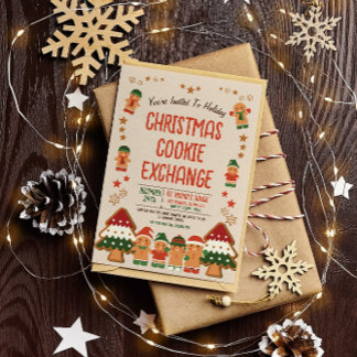 Invitación a Intercambio de cookies de Navidades C