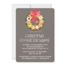 Invitación a intercambio de cookies de Navidades P