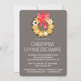 Invitación a intercambio de cookies de Navidades P