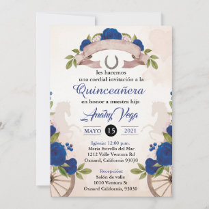 Invitación a Invitación Charro/Huapango Quinceaner