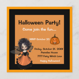 Invitación a Jack sonriente de Halloween