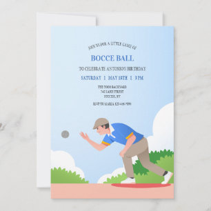 Invitación a jugar a las bochas