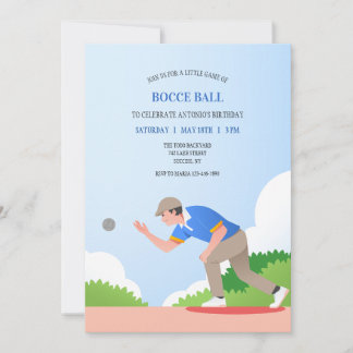 Invitación a jugar a las bochas