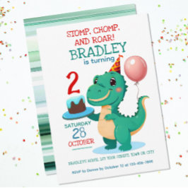 Invitación a la 2ª fiesta de cumpleaños de T Rex D