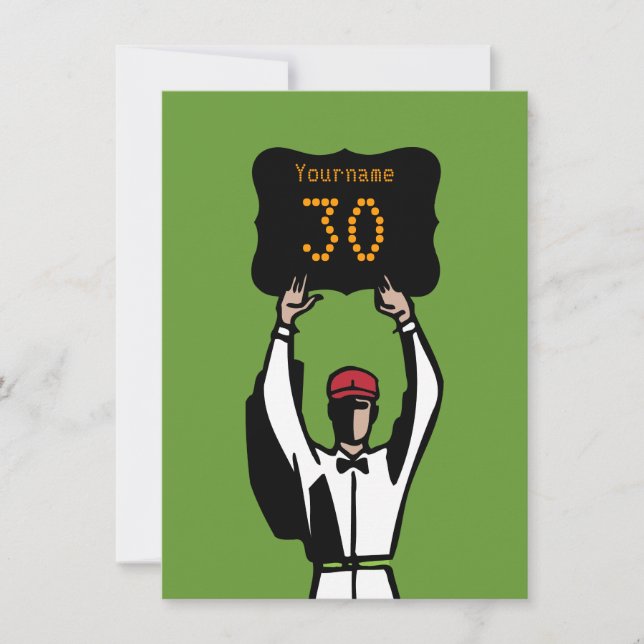 Invitación a la 30ª fiesta de cumpleaños - Oficial (Anverso)