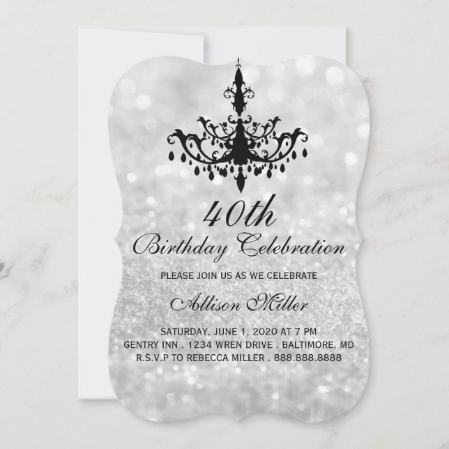 Invitación a la 40ª fiesta de cumpleaños de la ara (Anverso)