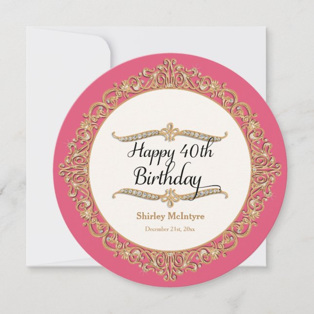 Invitación a la 40ª ronda de celebración de Fiesta (Anverso)
