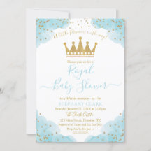 Invitación a la acuarela de Prince Royal Baby Show