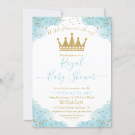 Invitación a la acuarela de Prince Royal Baby Show