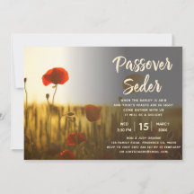 Invitación a la adormidera del Séder de la Pascua