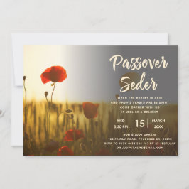 Invitación a la adormidera del Séder de la Pascua