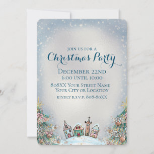 Invitación a la Aldea Invernal y Árboles de Navida