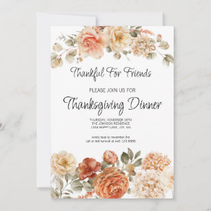 Invitación a la amistad floral de otoño