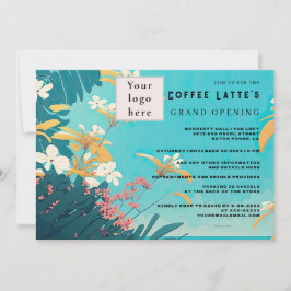 Invitación a la apertura de un negocio floral trop