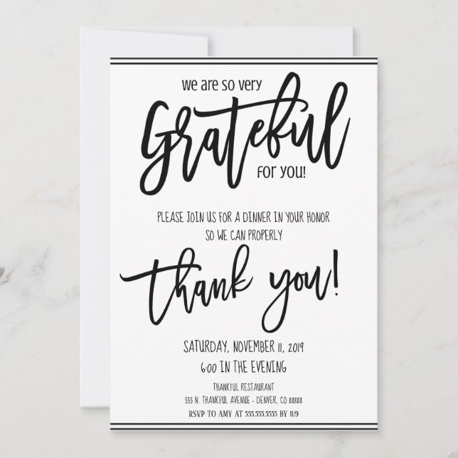 Invitación a la Apreciación de Vacaciones (Anverso)