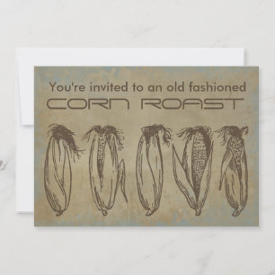 Invitación a la asada de maíz a la moda