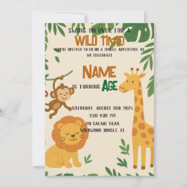 Invitación a la aventura de la jungla - Fiesta div