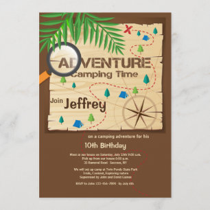Invitación a la aventura en camping