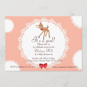 Invitación a la Baby Shower de Little Deer