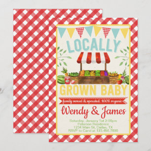 Invitación a la Baby Shower de los agricultores