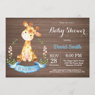 Invitación a la Baby Shower de un niño ruso gigant
