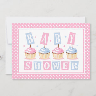 Invitación a la Baby Shower del pastel