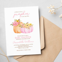 Invitación a la Baby Shower del pequeño Chica de c