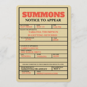 Invitación a la Bachelorette