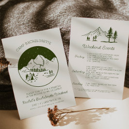 Invitación a la Bachelorette de Camp