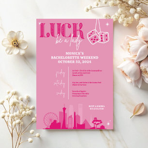 Invitación a la Bachelorette de Las Vegas e Itiner