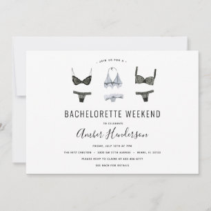 Invitación a la Bachelorette Itineraria de Lingeri
