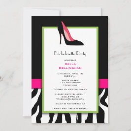 Invitación a la Bachelorette Party Black Heels