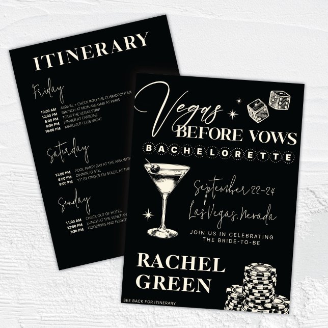 Invitación a la Bachelorette Party de Las Vegas (Subido por el creador)