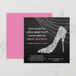 Invitación a la Bachelorette Sparkly Stilleto