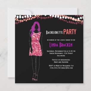 Invitación a la bachillerato de la ropa de Chica d