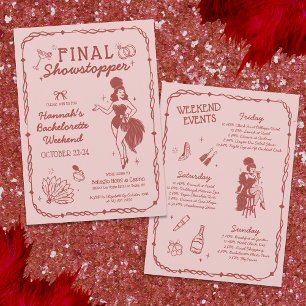 Invitación a la bachillerato de Showgirl Final Sho