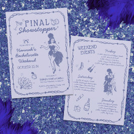 Invitación a la bachillerato de Showgirl Final Sho