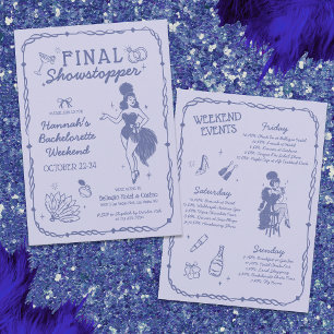 Invitación a la bachillerato de Showgirl Final Sho
