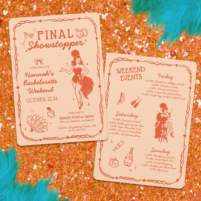 Invitación a la bachillerato de Showgirl Final Sho (Subido por el creador)
